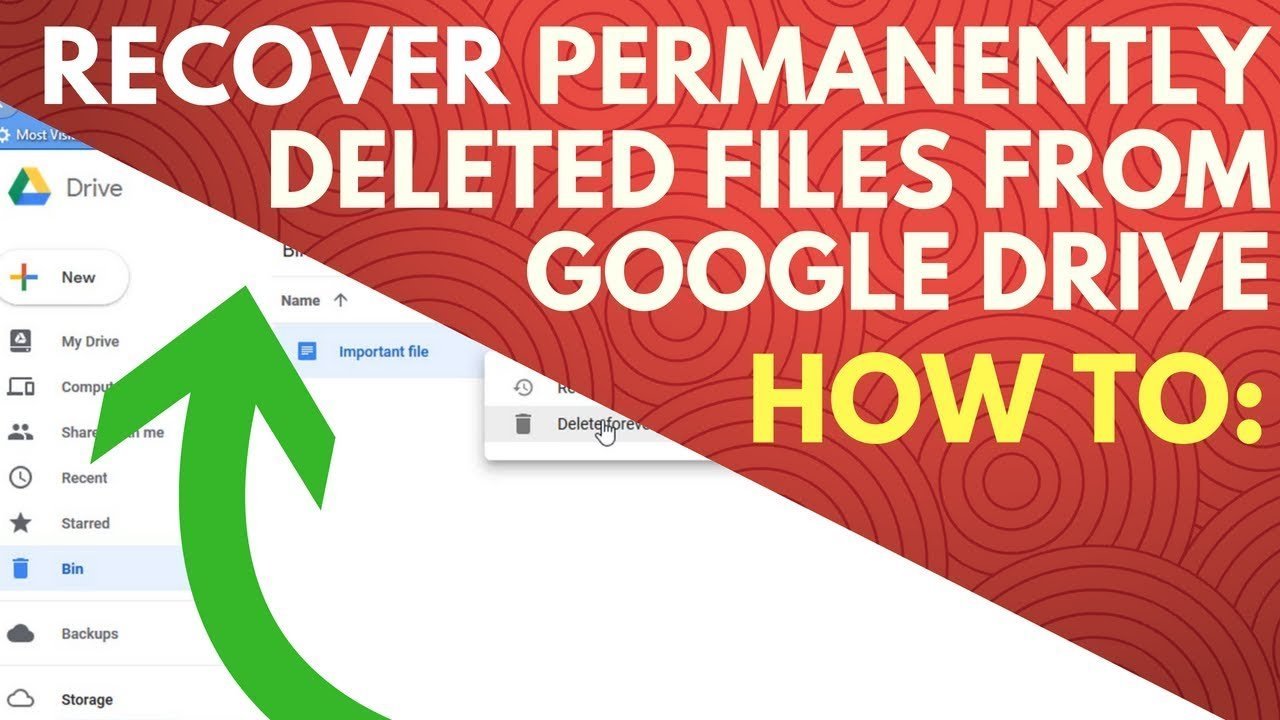 Recover Permanently Deleted Files and Folders in Google Drive
