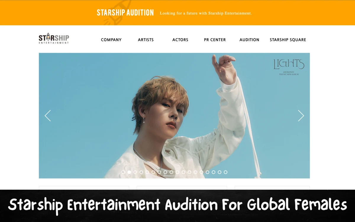 Starship Entertainment Audition