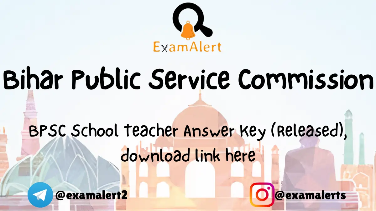 BPSC School Teacher Answer Key